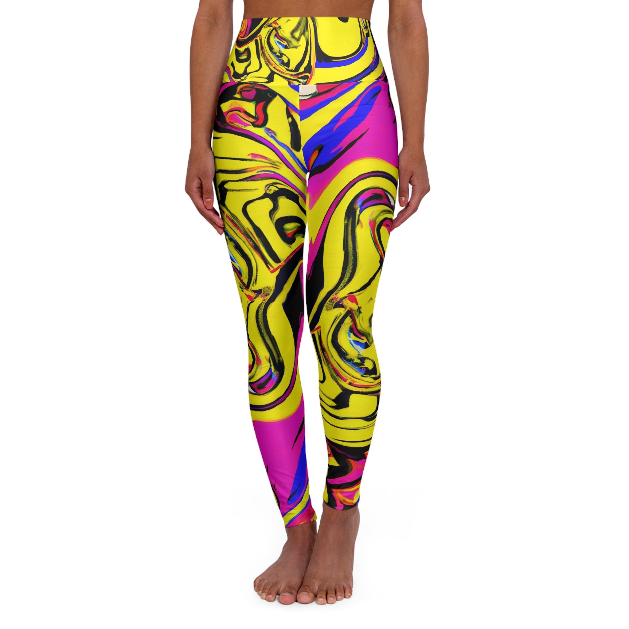 Festival Leggings - Yellow Smash Festival Leggings - Acid Daddy