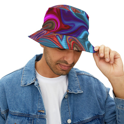 Hats - Festival Vibes Becca Pink Bucket Hat - Acid Daddy