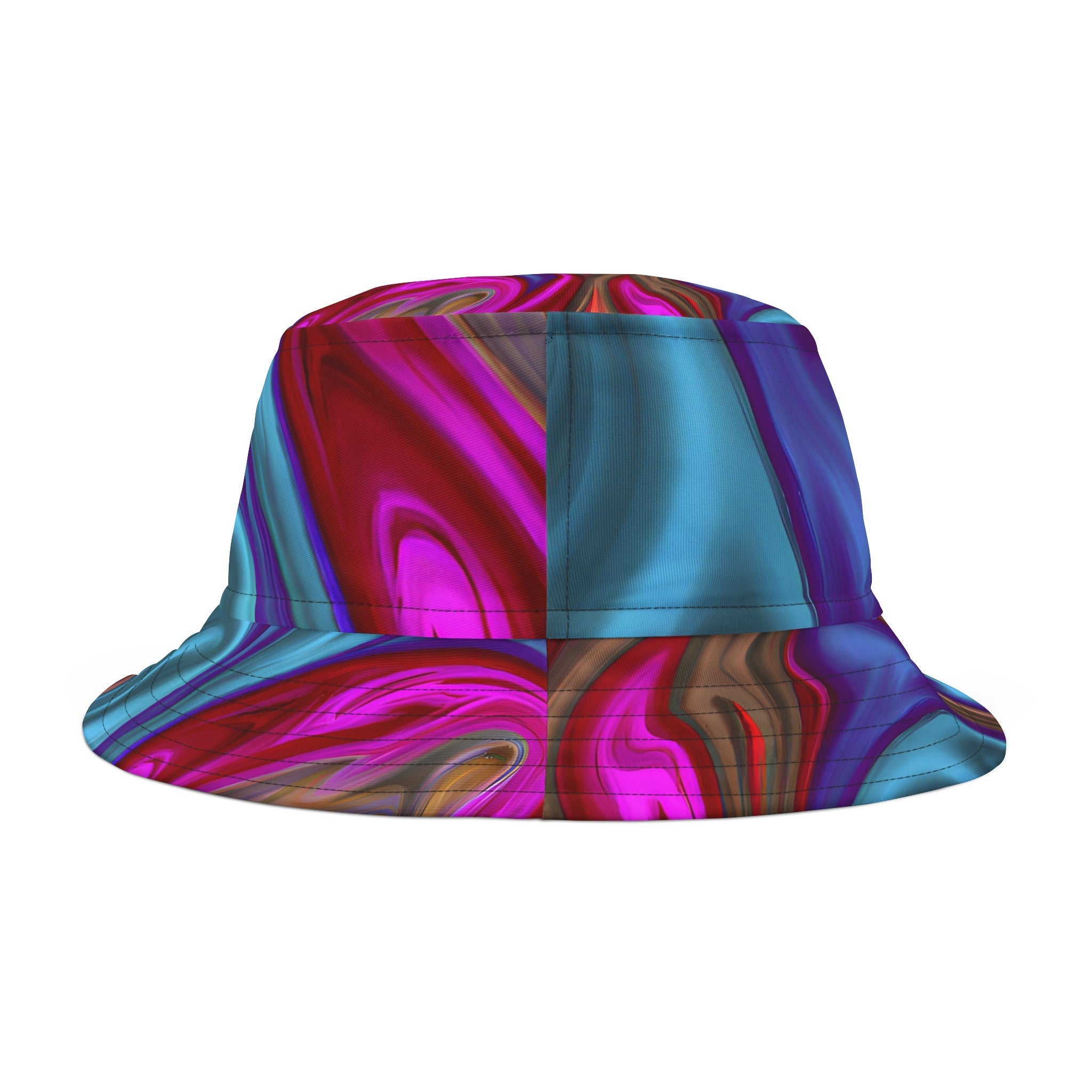 Hats - Festival Vibes Becca Pink Bucket Hat - Acid Daddy