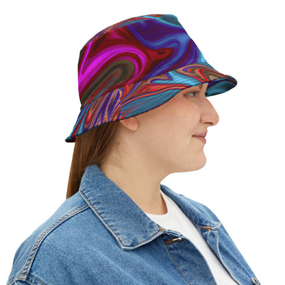 Hats - Festival Vibes Becca Pink Bucket Hat - Acid Daddy