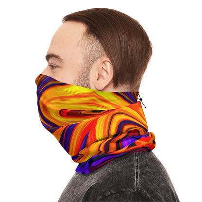 Gaiters - Fiery Vortex Trippy Winter Neck Gaiter - Acid Daddy