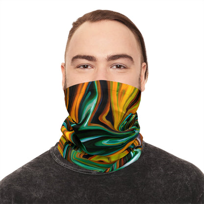 Gaiters - Golden Greens Bliss Lightweight Neck Gaiter - Acid Daddy