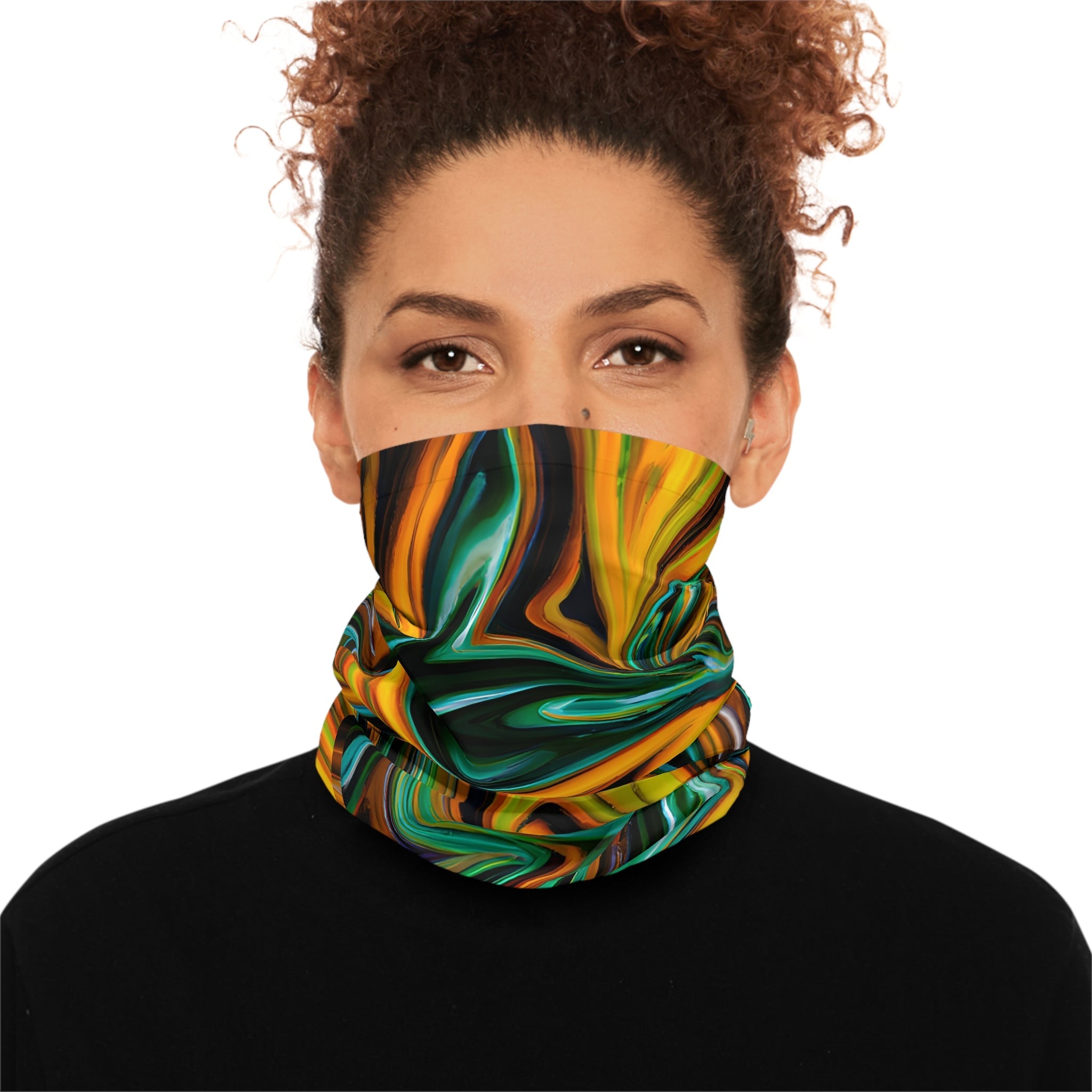 Gaiters - Golden Greens Bliss Lightweight Neck Gaiter - Acid Daddy