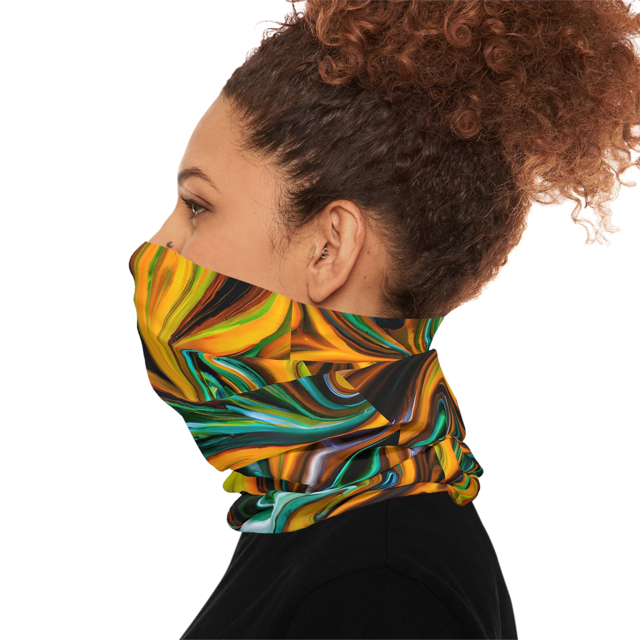 Gaiters - Golden Greens Bliss Lightweight Neck Gaiter - Acid Daddy