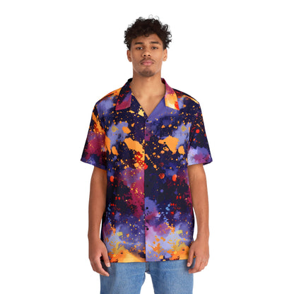 Hawaiian Shirts - Electric Tomato Splash Hawaiian Shirt - Acid Daddy