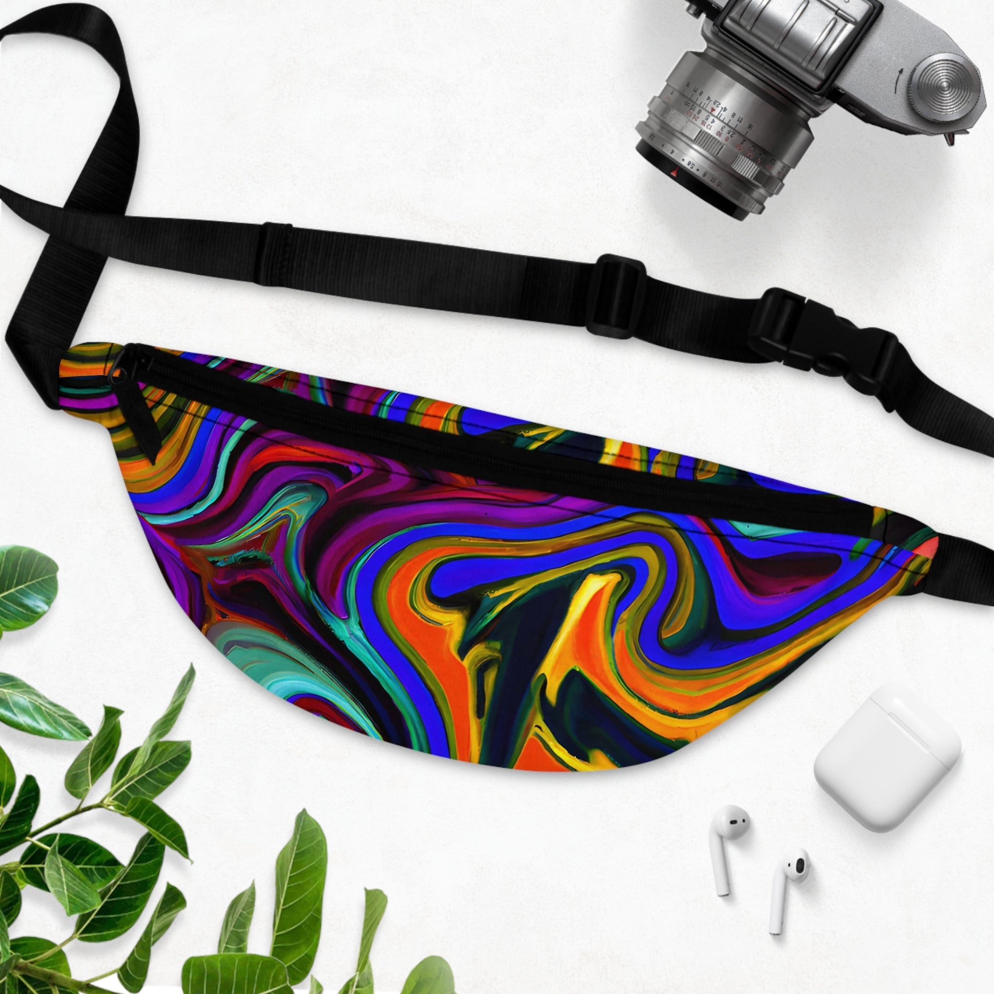 Fanny Packs - Hypnotic Swish Trippy Fanny Pack (Medium) - Acid Daddy