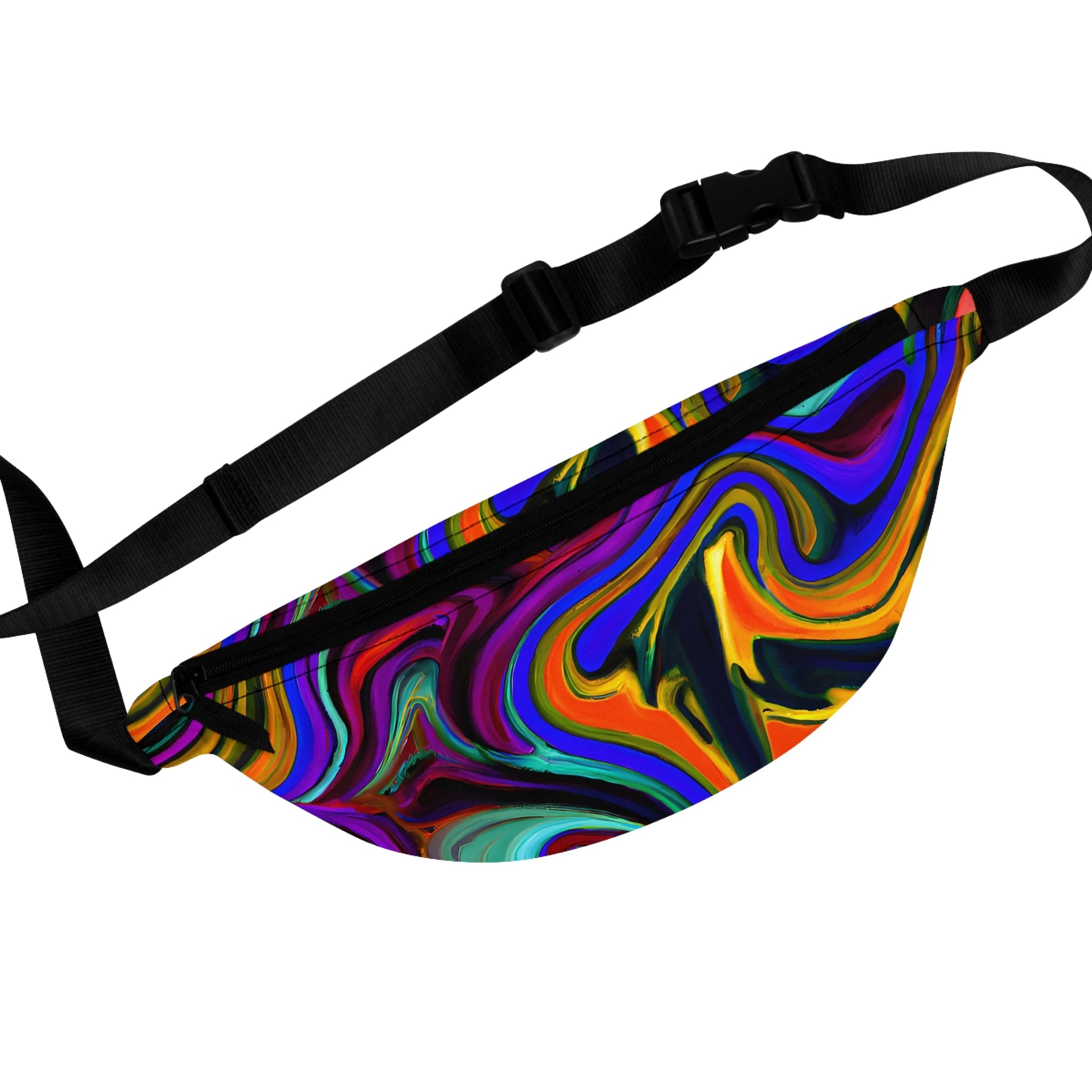 Fanny Packs - Hypnotic Swish Trippy Fanny Pack (Medium) - Acid Daddy