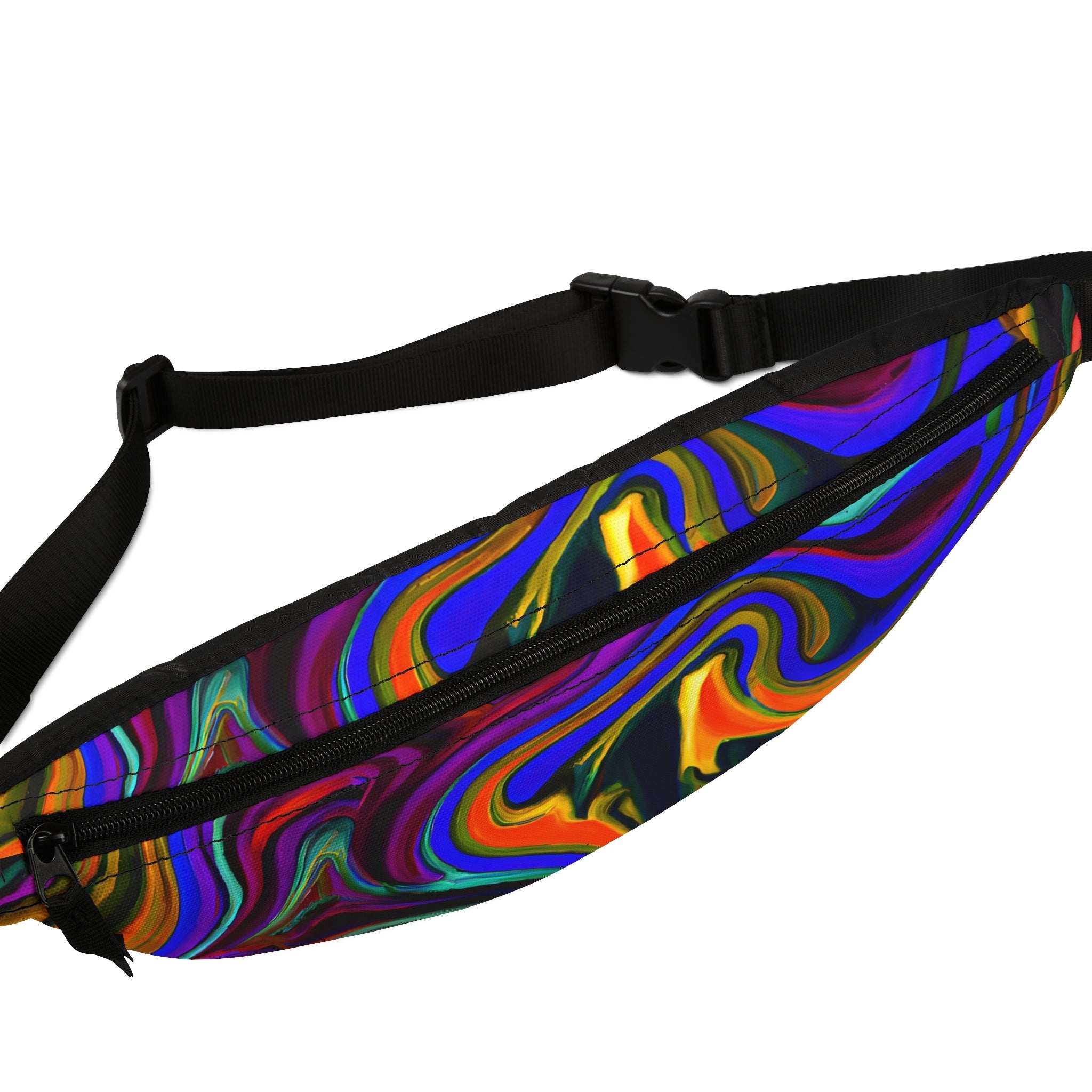 Fanny Packs - Hypnotic Swish Trippy Fanny Pack (Medium) - Acid Daddy