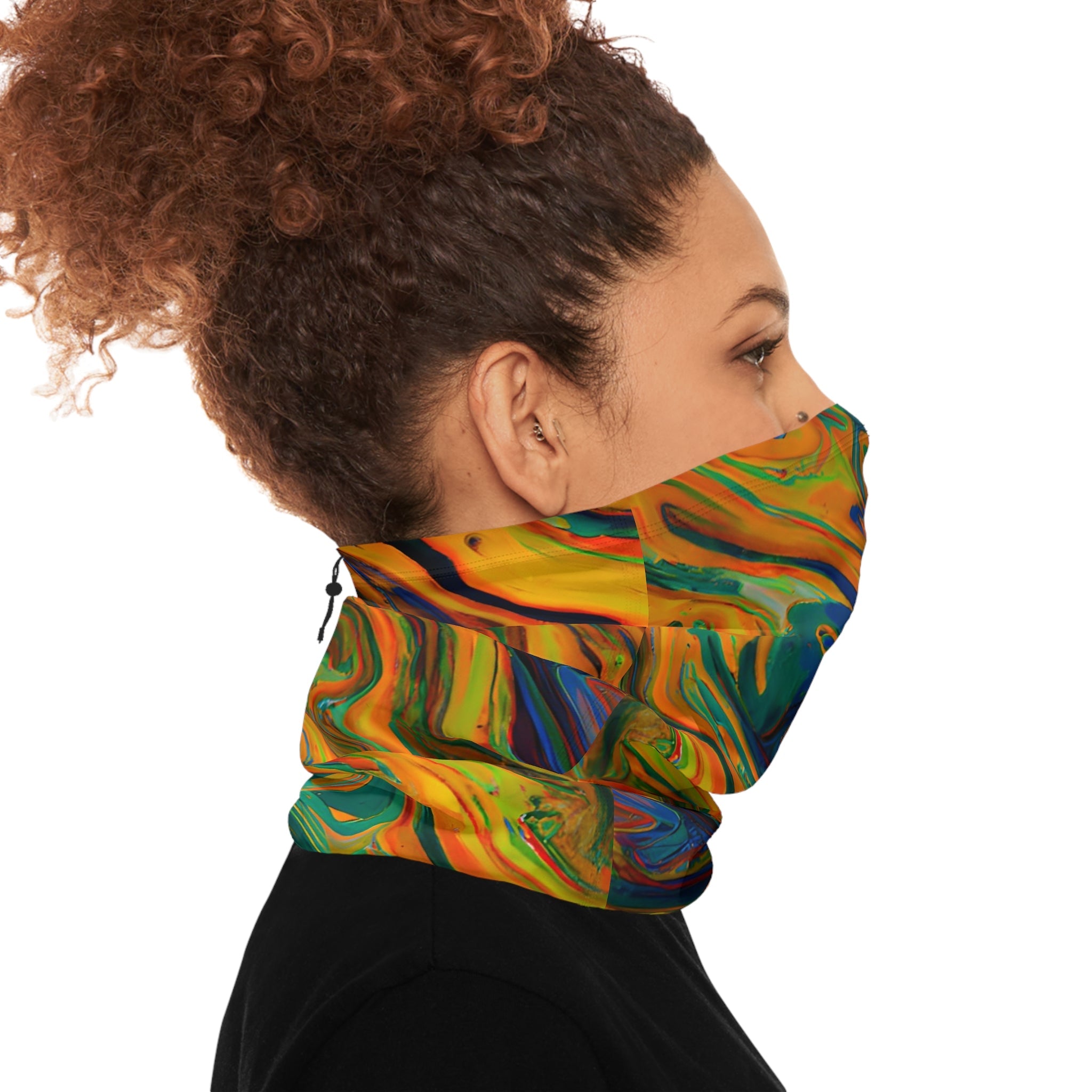 Gaiters - Jupiter Rising Pattern Winter Neck Gaiter - Acid Daddy