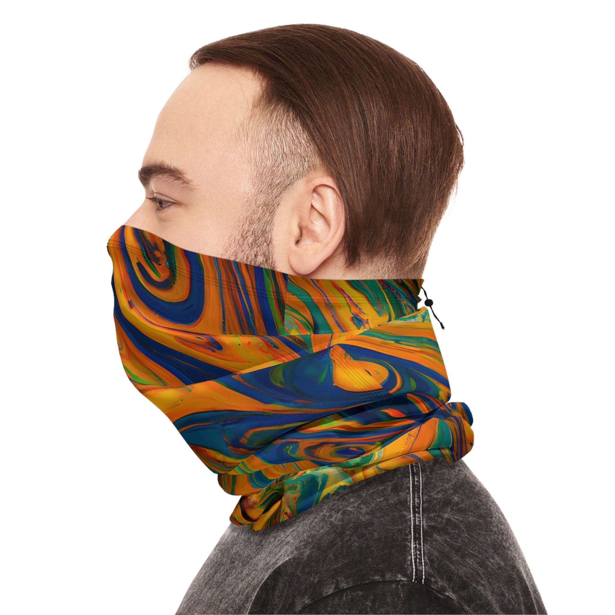 Gaiters - Jupiter Rising Pattern Winter Neck Gaiter - Acid Daddy