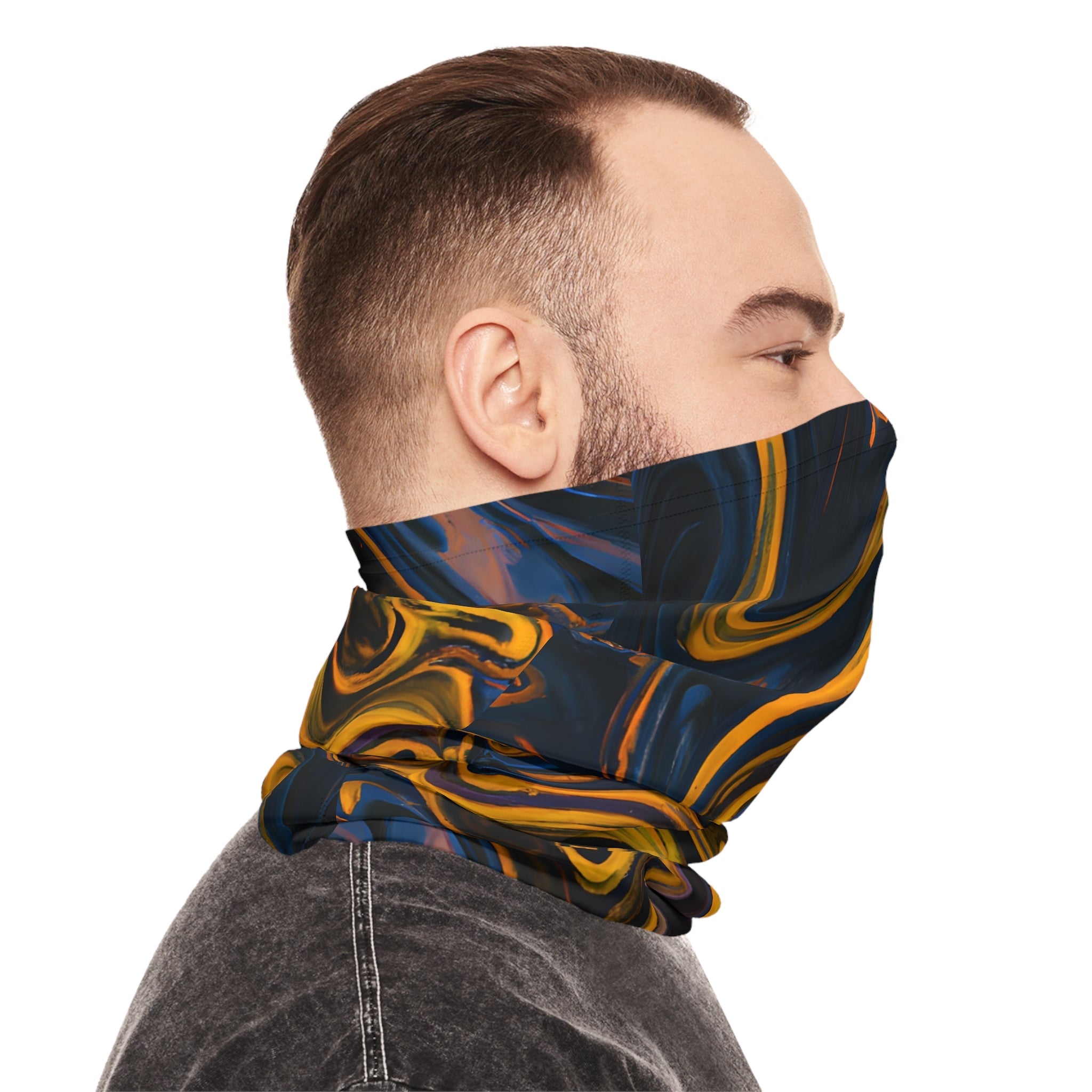 Gaiters - Kinetic Black Elegance Lightweight Neck Gaiter - Acid Daddy