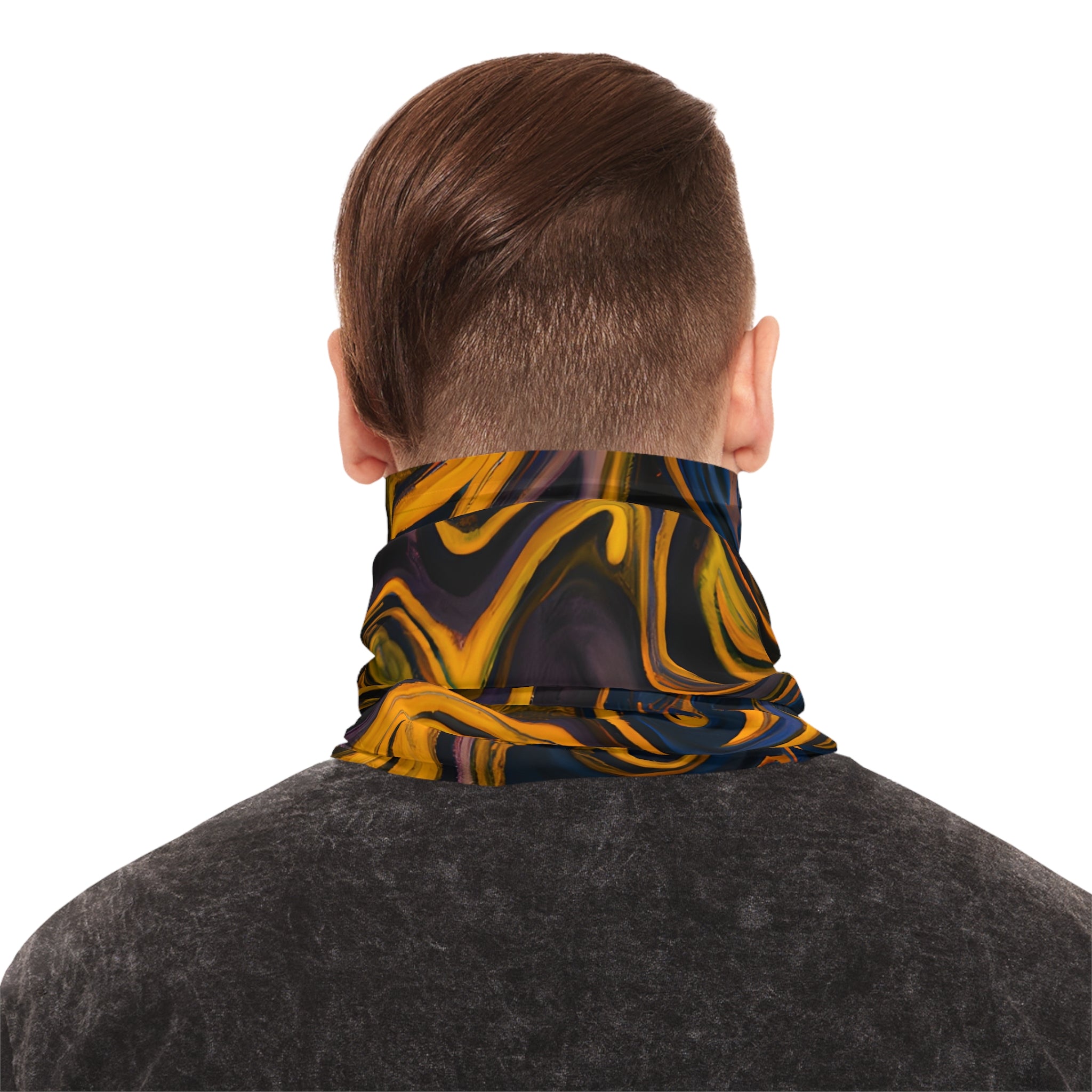 Gaiters - Kinetic Black Elegance Lightweight Neck Gaiter - Acid Daddy