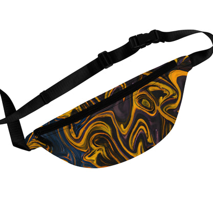 Fanny Packs - Kinetic Black Vibes Festival Fanny Pack (Medium) - Acid Daddy