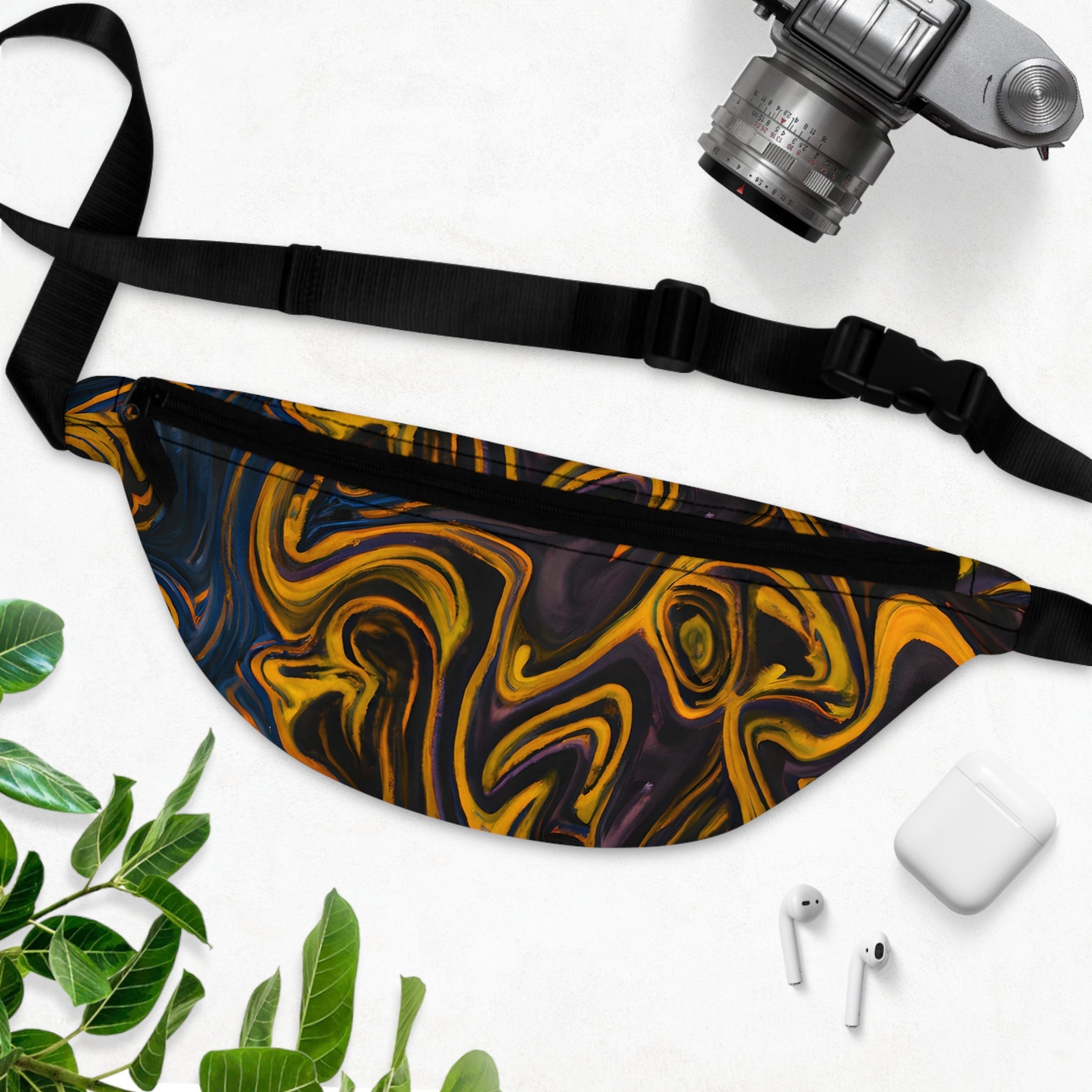 Fanny Packs - Kinetic Black Vibes Festival Fanny Pack (Medium) - Acid Daddy