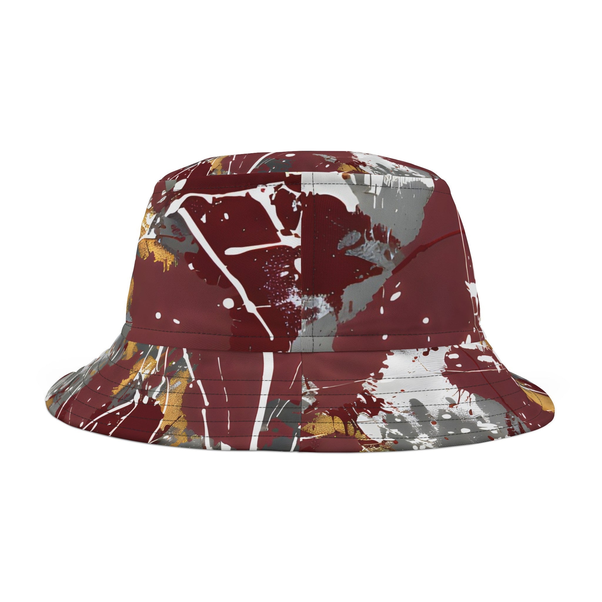 Hats - Maroon Groove Splash Festival Bucket Hat - Acid Daddy