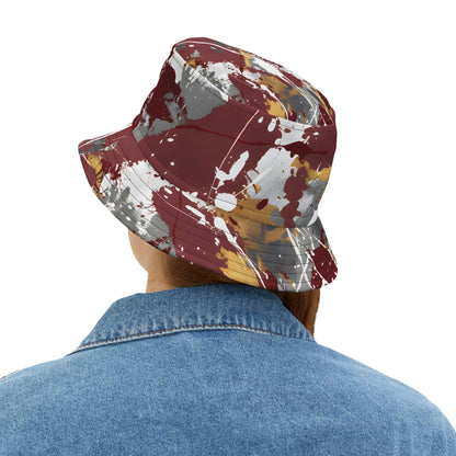 Hats - Maroon Groove Splash Festival Bucket Hat - Acid Daddy