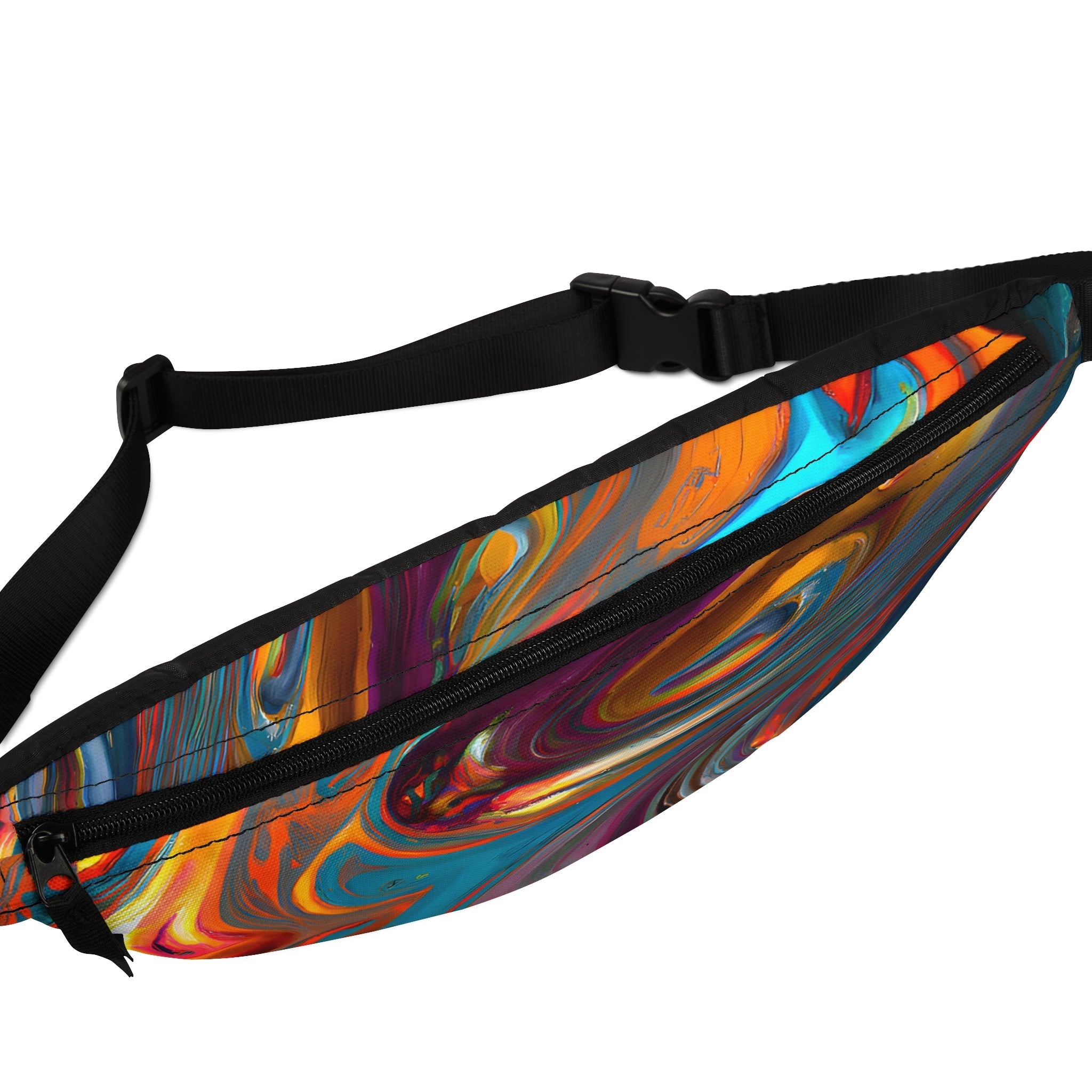 Fanny Packs - Melted Gold Rave Festival Fanny Pack (Medium) - Acid Daddy