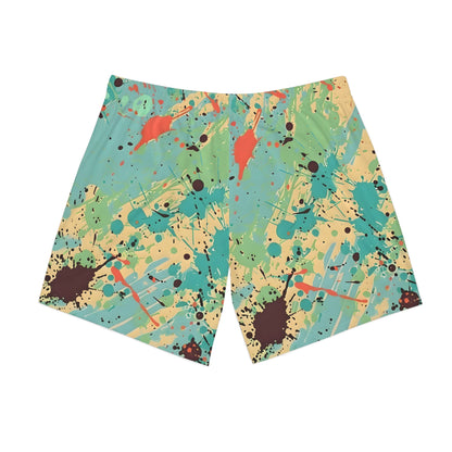 Beach Shorts - Men's Cerulean Peach Lime Beach Shorts - Acid Daddy