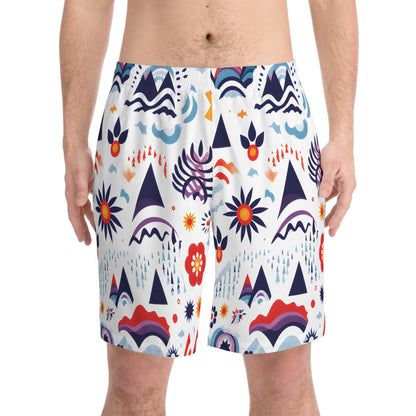 Beach Shorts - Men's Colorado Love Swim Beach Shorts - Acid Daddy