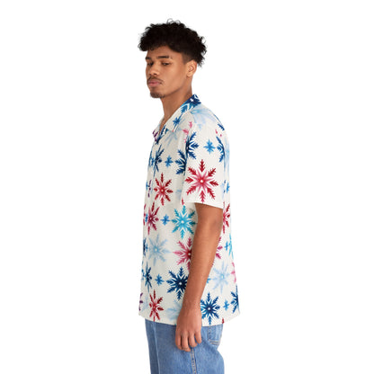 All Over Prints - Men's Colorado Snowflake Hawaiian Shirt - Acid Daddy