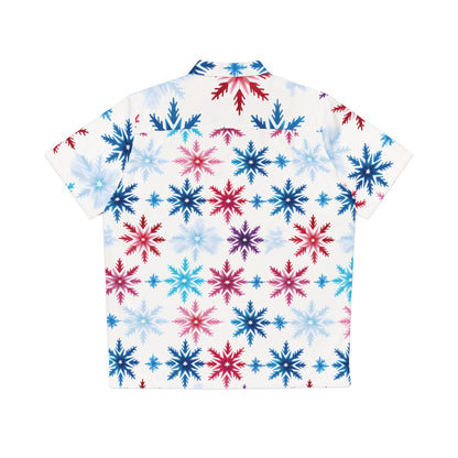 All Over Prints - Men's Colorado Snowflake Hawaiian Shirt - Acid Daddy