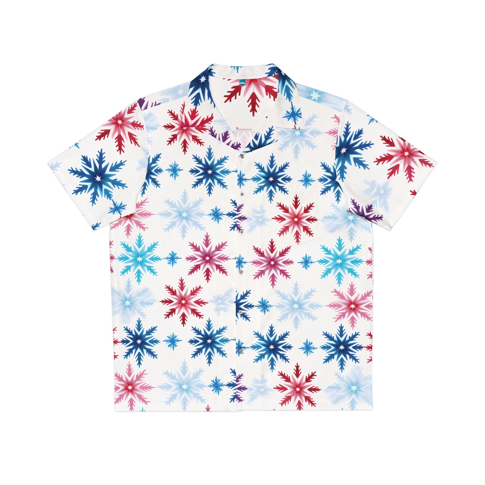 All Over Prints - Men's Colorado Snowflake Hawaiian Shirt - Acid Daddy