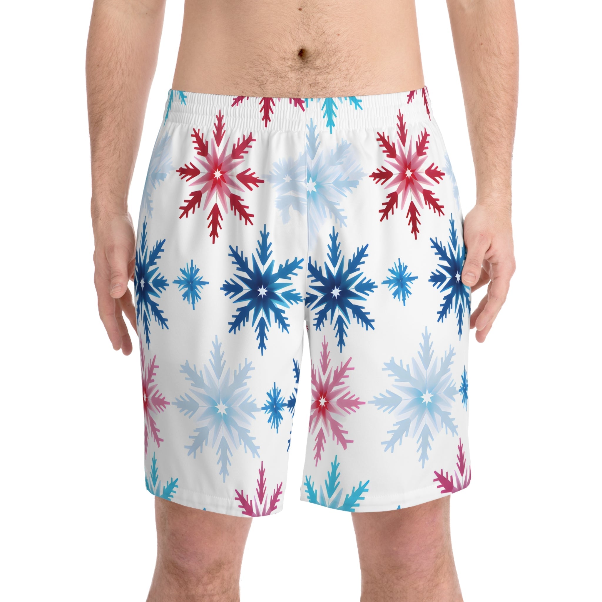 Beach Shorts - Men's Colorado Snowflakes Beach Shorts - Acid Daddy