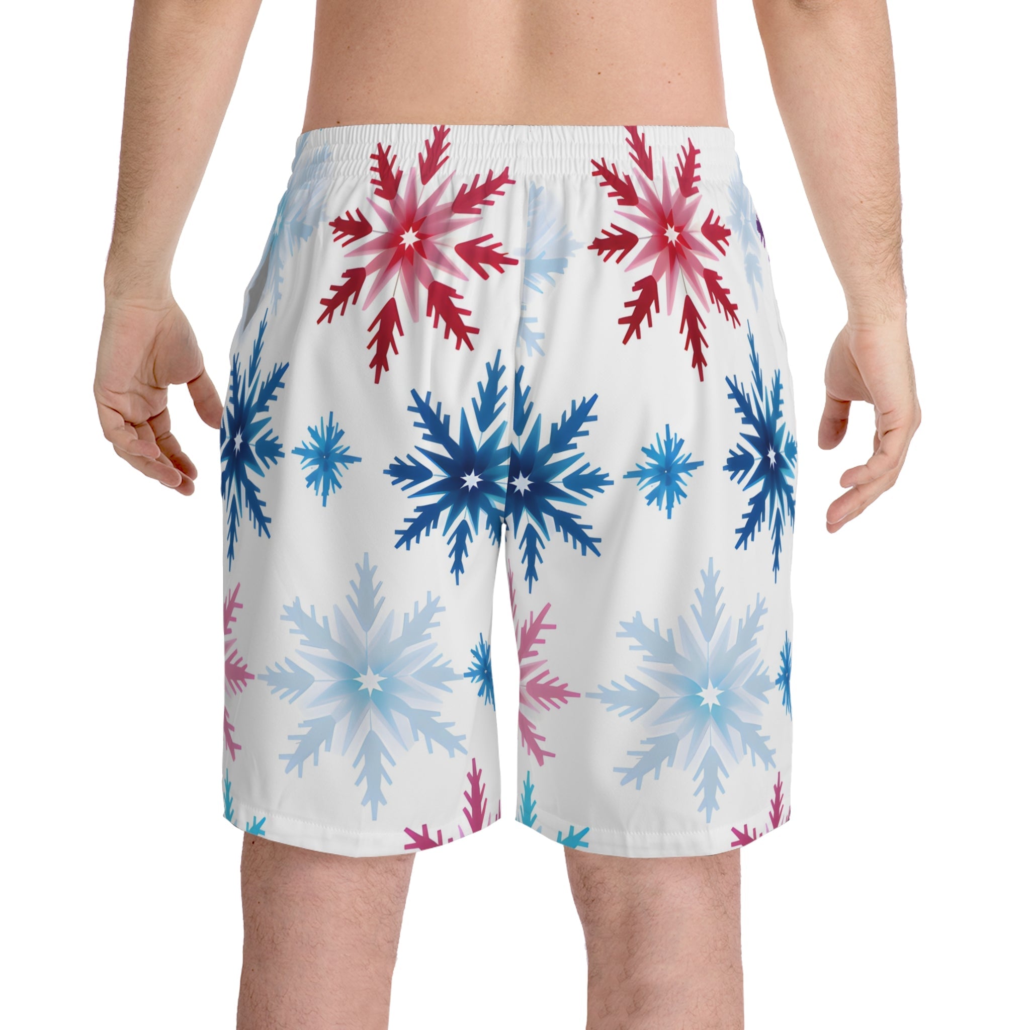 Beach Shorts - Men's Colorado Snowflakes Beach Shorts - Acid Daddy