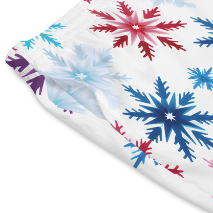 Beach Shorts - Men's Colorado Snowflakes Beach Shorts - Acid Daddy