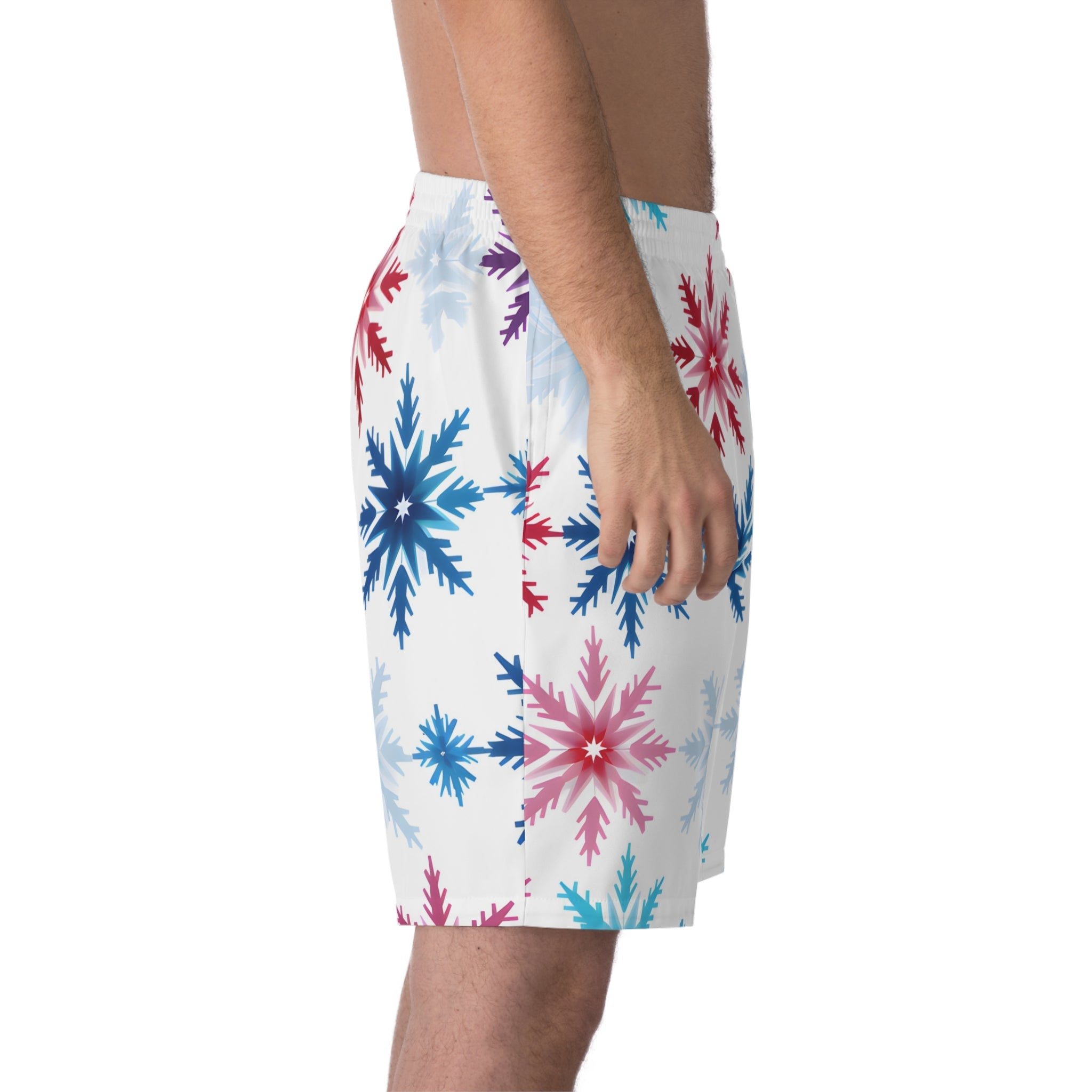 Beach Shorts - Men's Colorado Snowflakes Beach Shorts - Acid Daddy