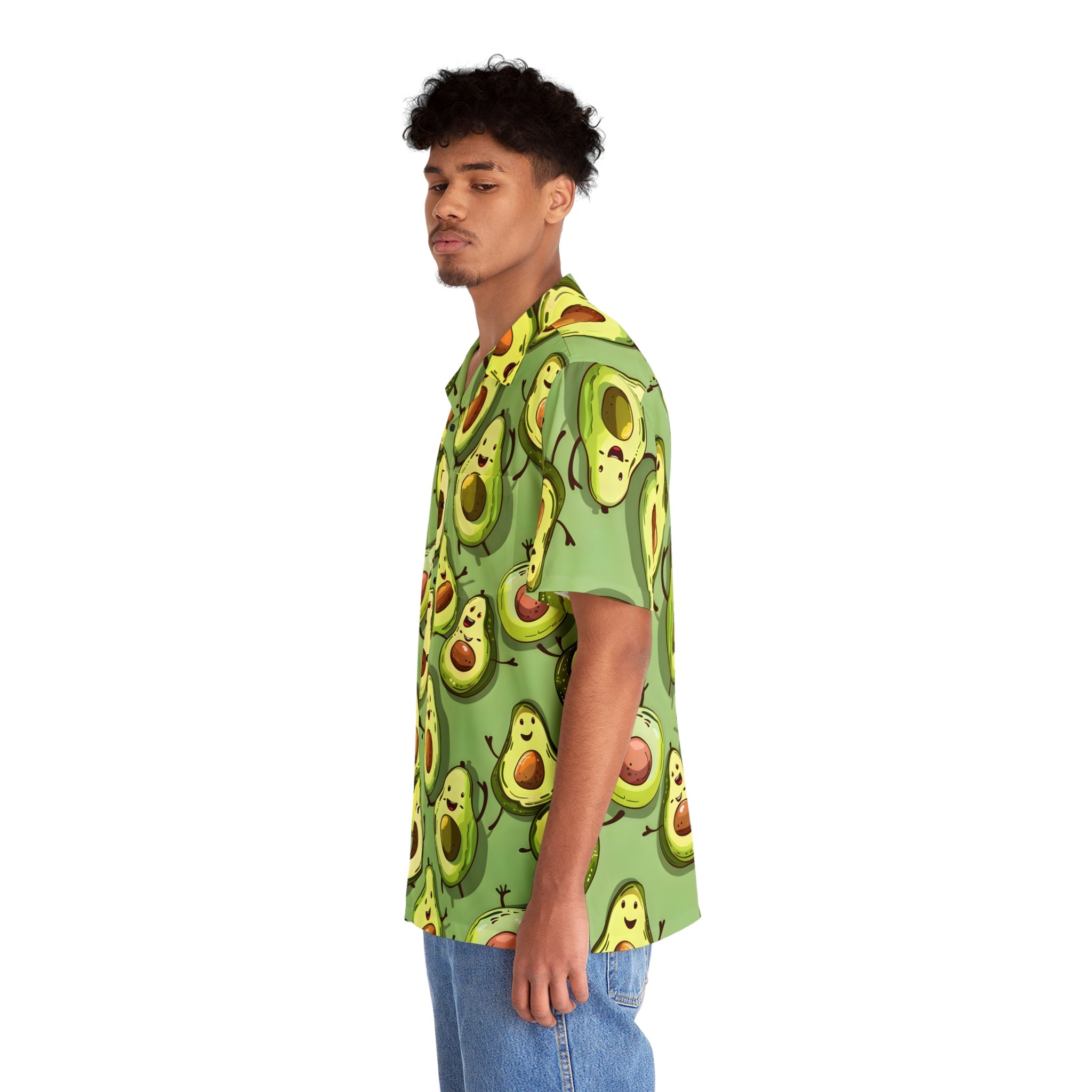 Hawaiian Shirts - Men's Festive Avocado Hawaiian Shirt - Acid Daddy