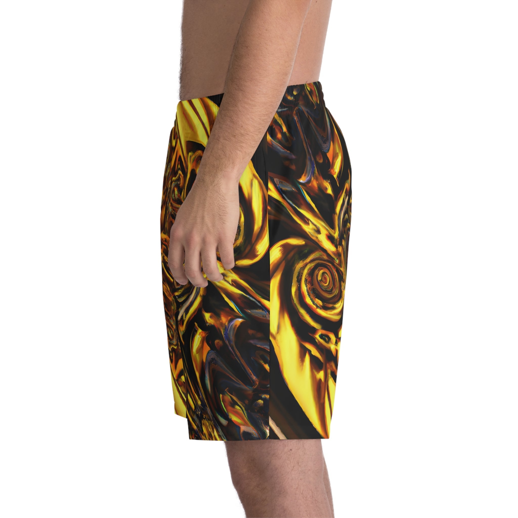 Beach Shorts - Men's Flame Broiled Beach Shorts - Acid Daddy