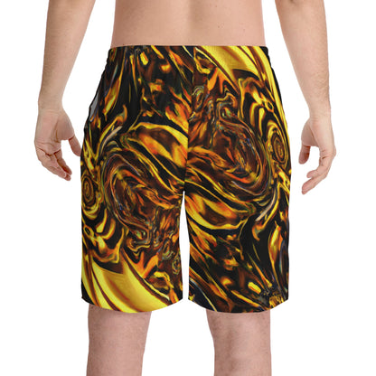 Beach Shorts - Men's Flame Broiled Beach Shorts - Acid Daddy