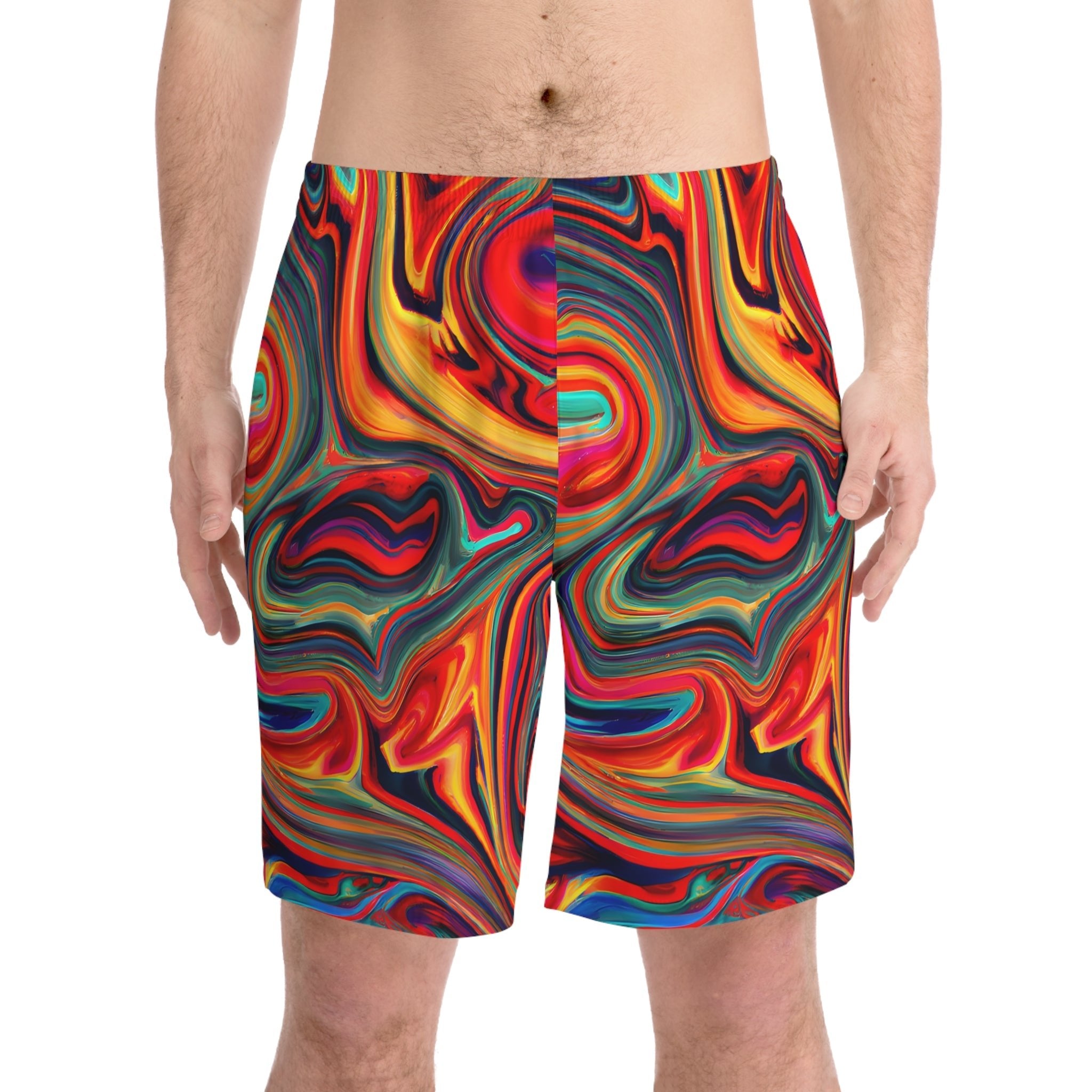 Beach Shorts - Men's Flash Fire Beach Shorts - Acid Daddy