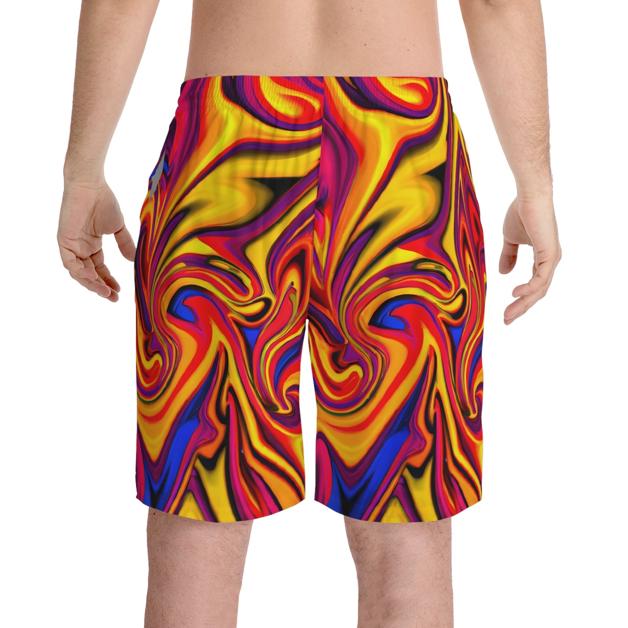 Beach Shorts - Men's Fruity Banter Fun Beach Shorts - Acid Daddy