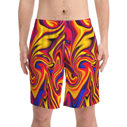 Beach Shorts - Men's Fruity Banter Fun Beach Shorts - Acid Daddy