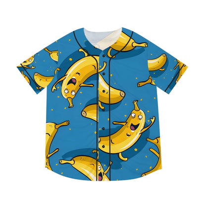 Hawaiian Shirts - Men's Fun Happy Banana Baseball Jersey - Acid Daddy