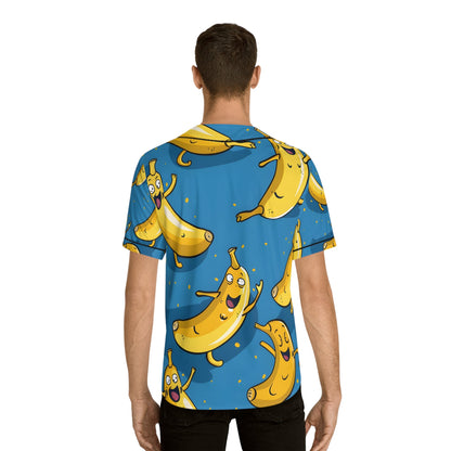 Hawaiian Shirts - Men's Fun Happy Banana Baseball Jersey - Acid Daddy