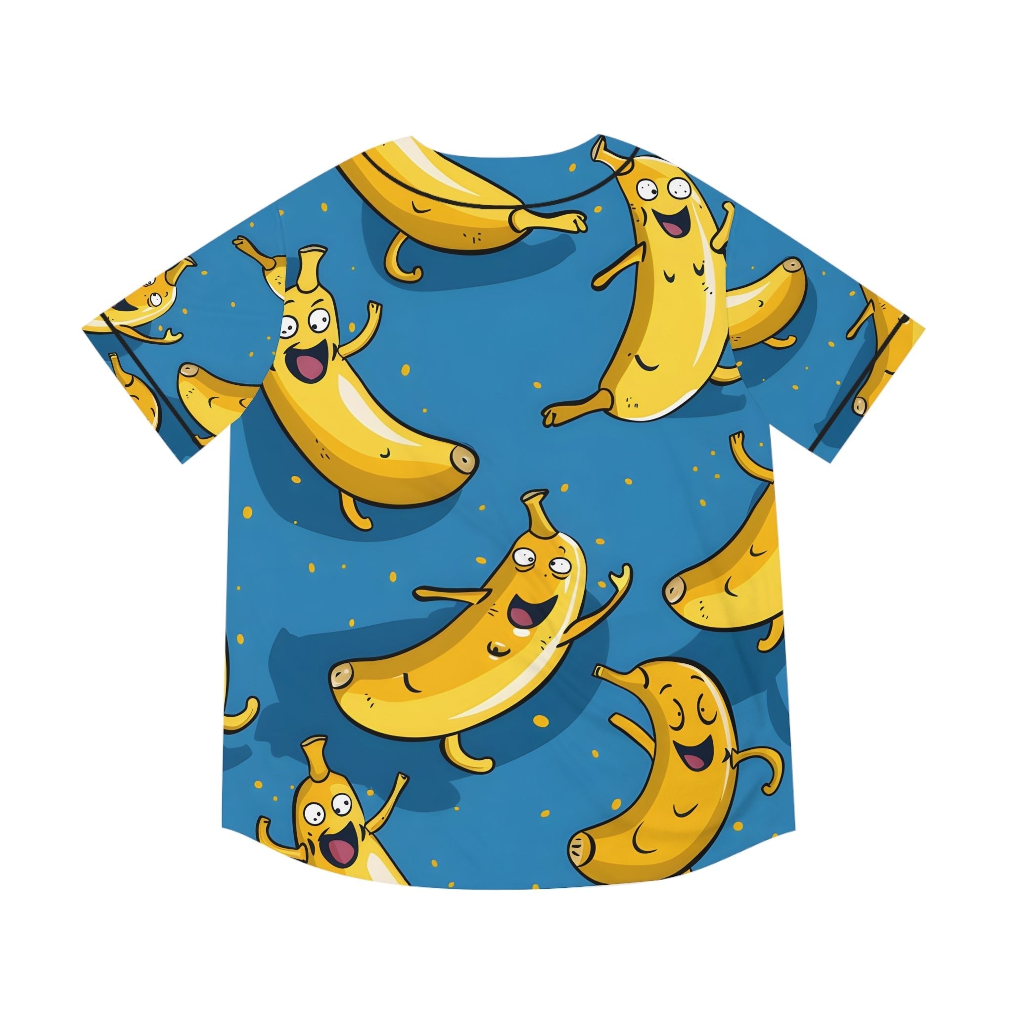 Hawaiian Shirts - Men's Fun Happy Banana Baseball Jersey - Acid Daddy