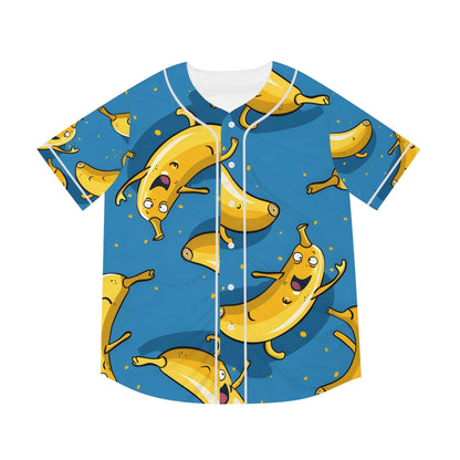 Hawaiian Shirts - Men's Fun Happy Banana Baseball Jersey - Acid Daddy