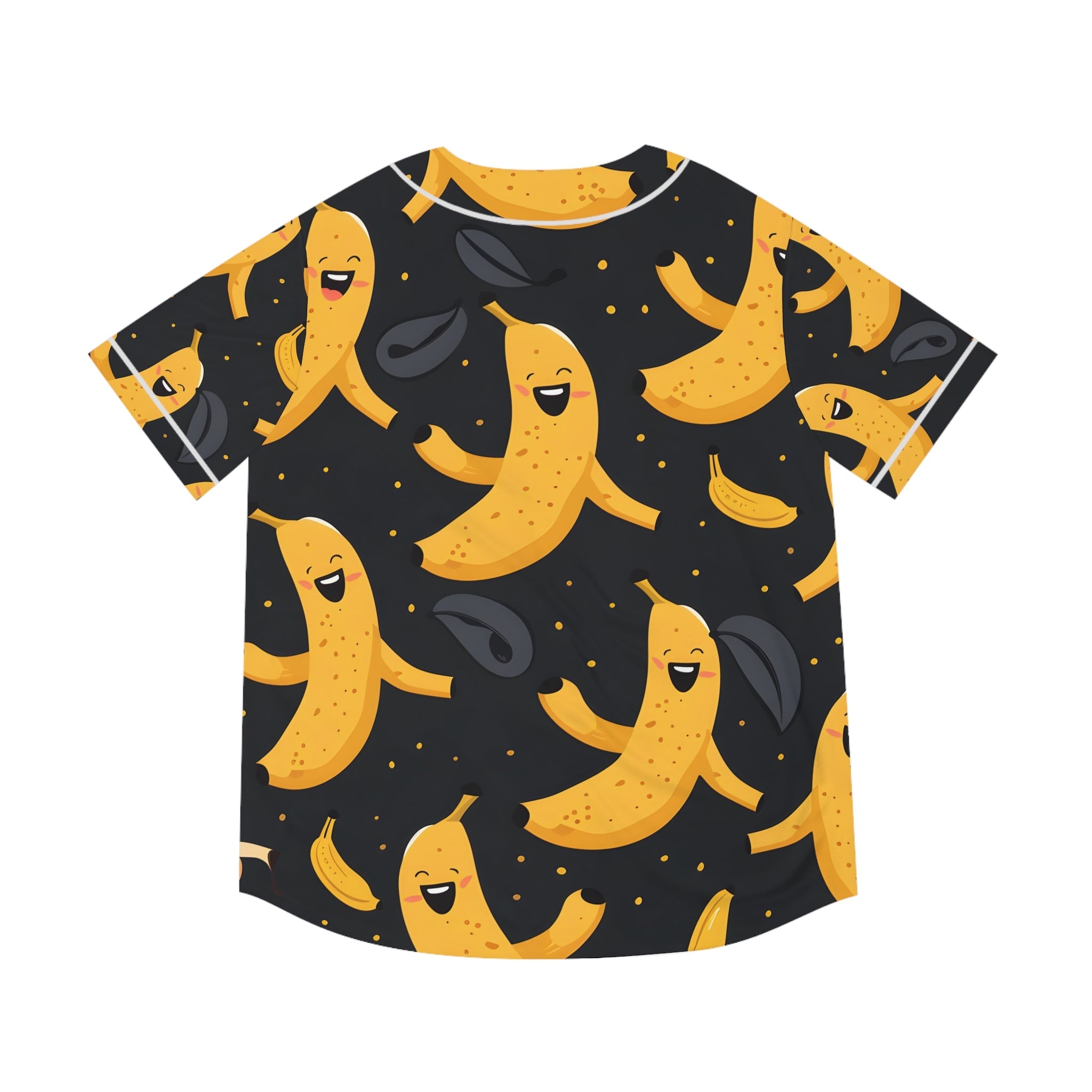 Hawaiian Shirts - Men's Happy Banana Print Baseball Jersey - Acid Daddy