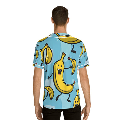 Hawaiian Shirts - Men's Happy Banana Team Baseball Jersey - Acid Daddy