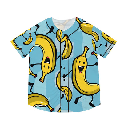 Hawaiian Shirts - Men's Happy Banana Team Baseball Jersey - Acid Daddy