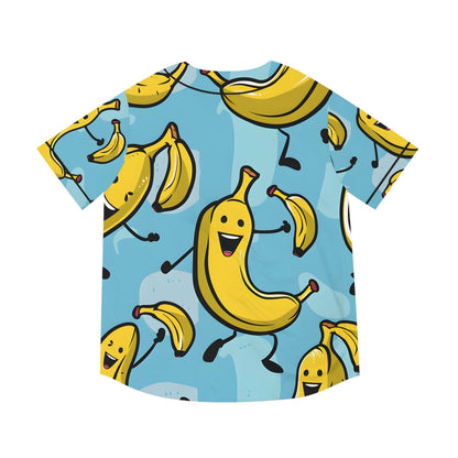 Hawaiian Shirts - Men's Happy Banana Team Baseball Jersey - Acid Daddy