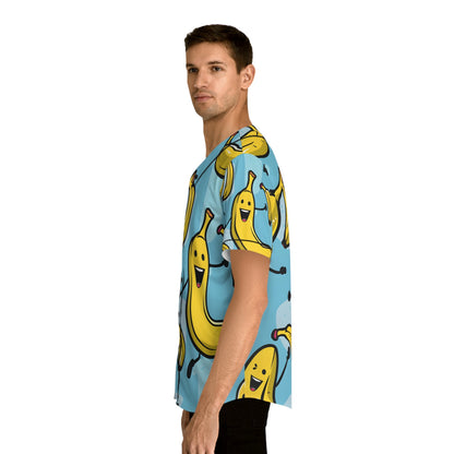 Hawaiian Shirts - Men's Happy Banana Team Baseball Jersey - Acid Daddy