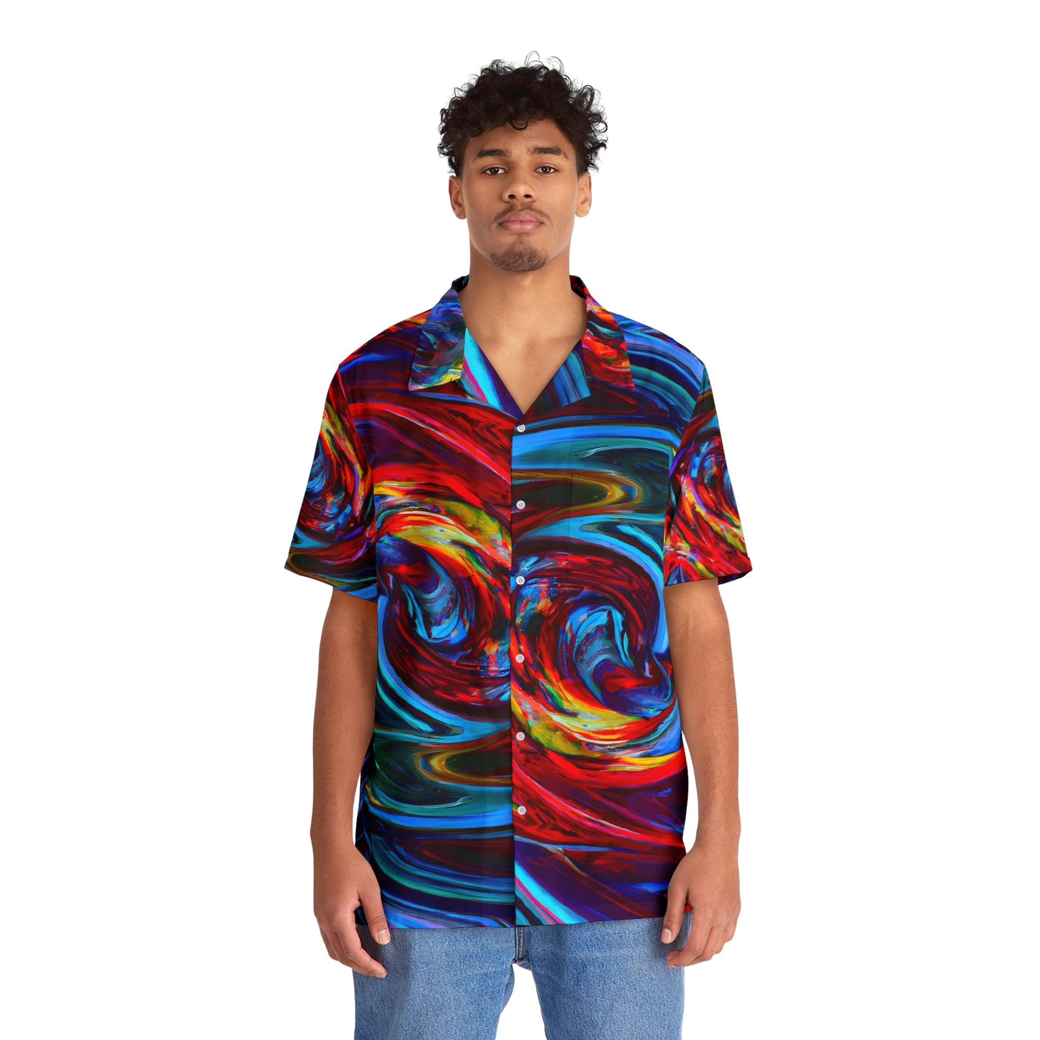 Hawaiian Shirts - Men's Illusory Hawaiian Shirt - Acid Daddy