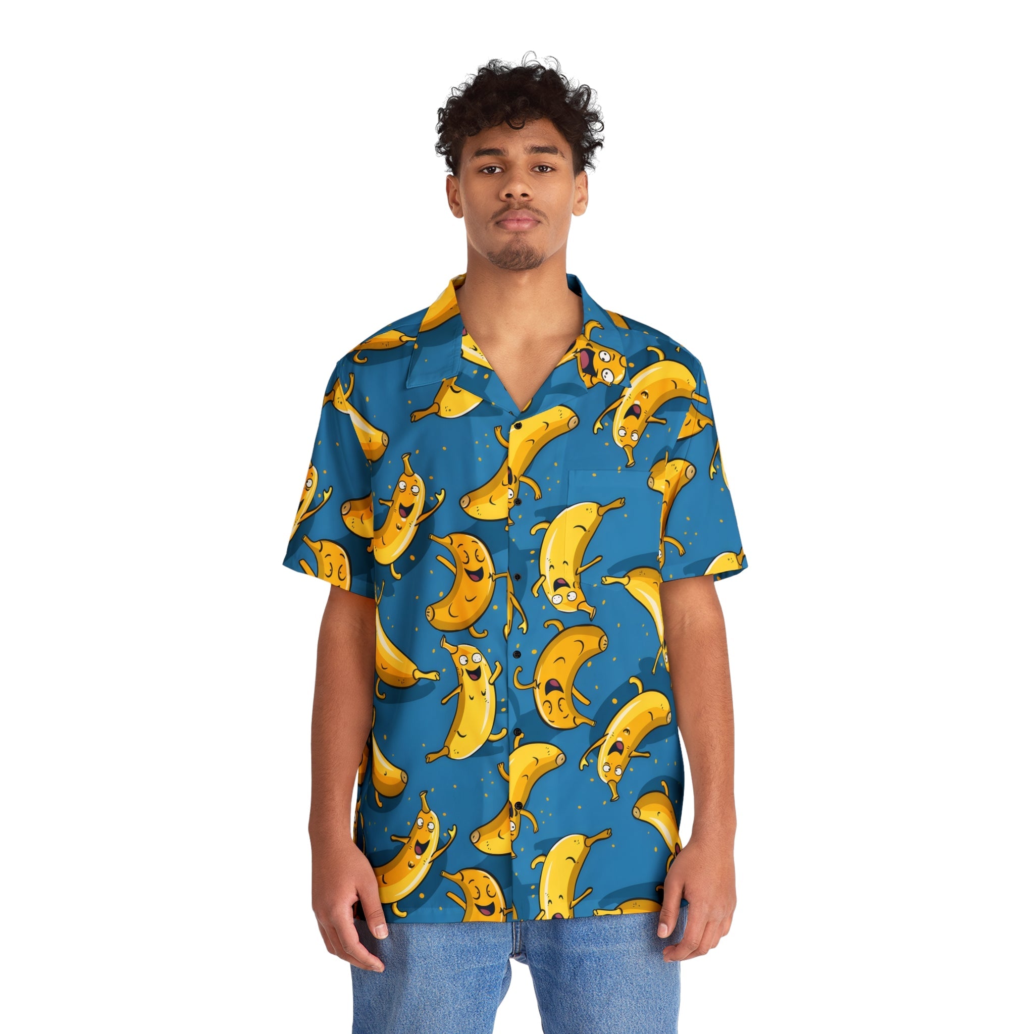 Hawaiian Shirts - Men's Joyful Banana Fest Hawaiian Shirt - Acid Daddy