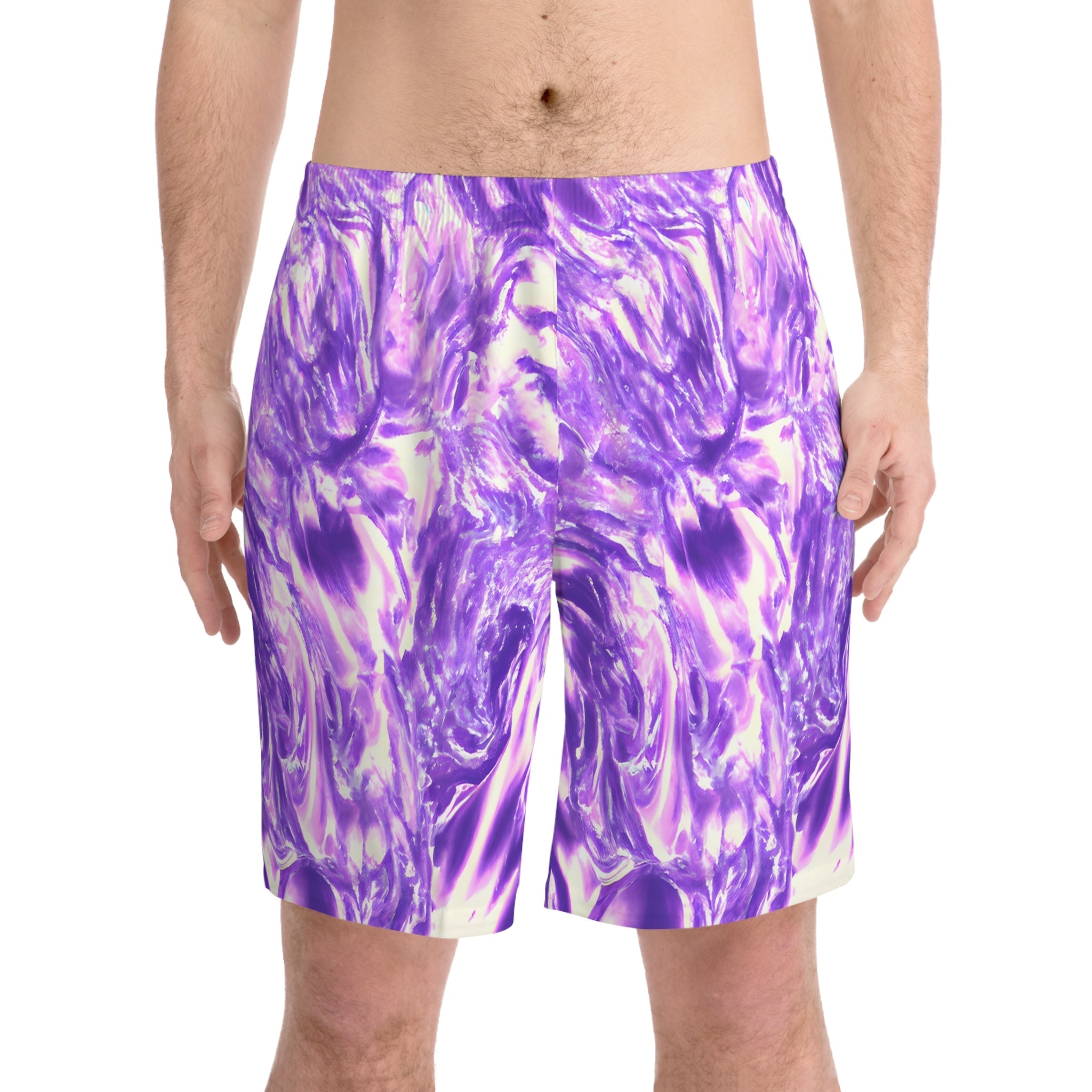 Beach Shorts - Men's Lavender Mist Surf Beach Shorts - Acid Daddy