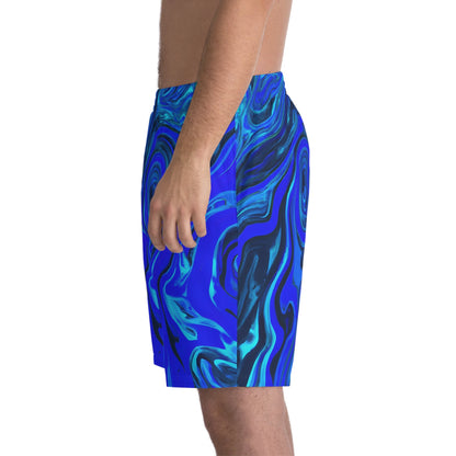 Beach Shorts - Men's Liquid Blue Ice Beach Shorts - Acid Daddy