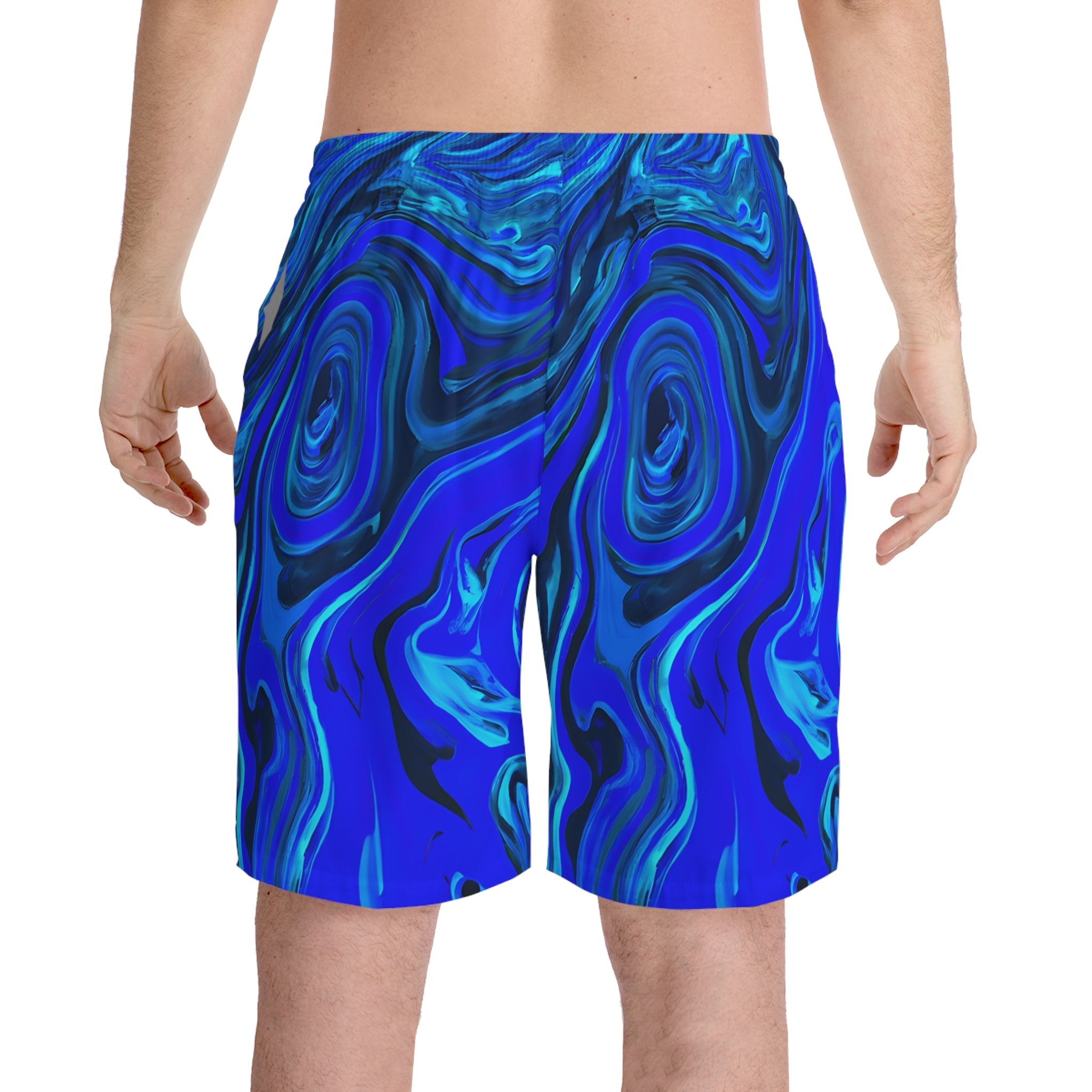 Beach Shorts - Men's Liquid Blue Ice Beach Shorts - Acid Daddy